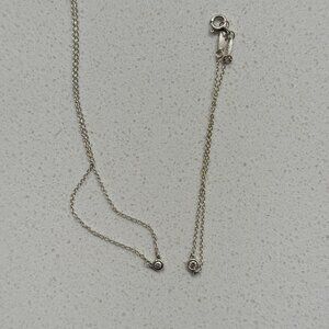 Elsa Peretti Diamonds by the Yard Single Diamond Pendant necklace & bracelet set
